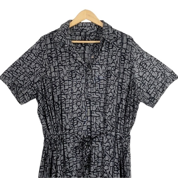 Nancy Lord Monogram Jersey knit Midi Dress Size XL - Picture 4 of 9